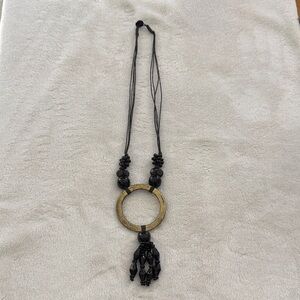 Elegant Black and rustic Golden Necklace